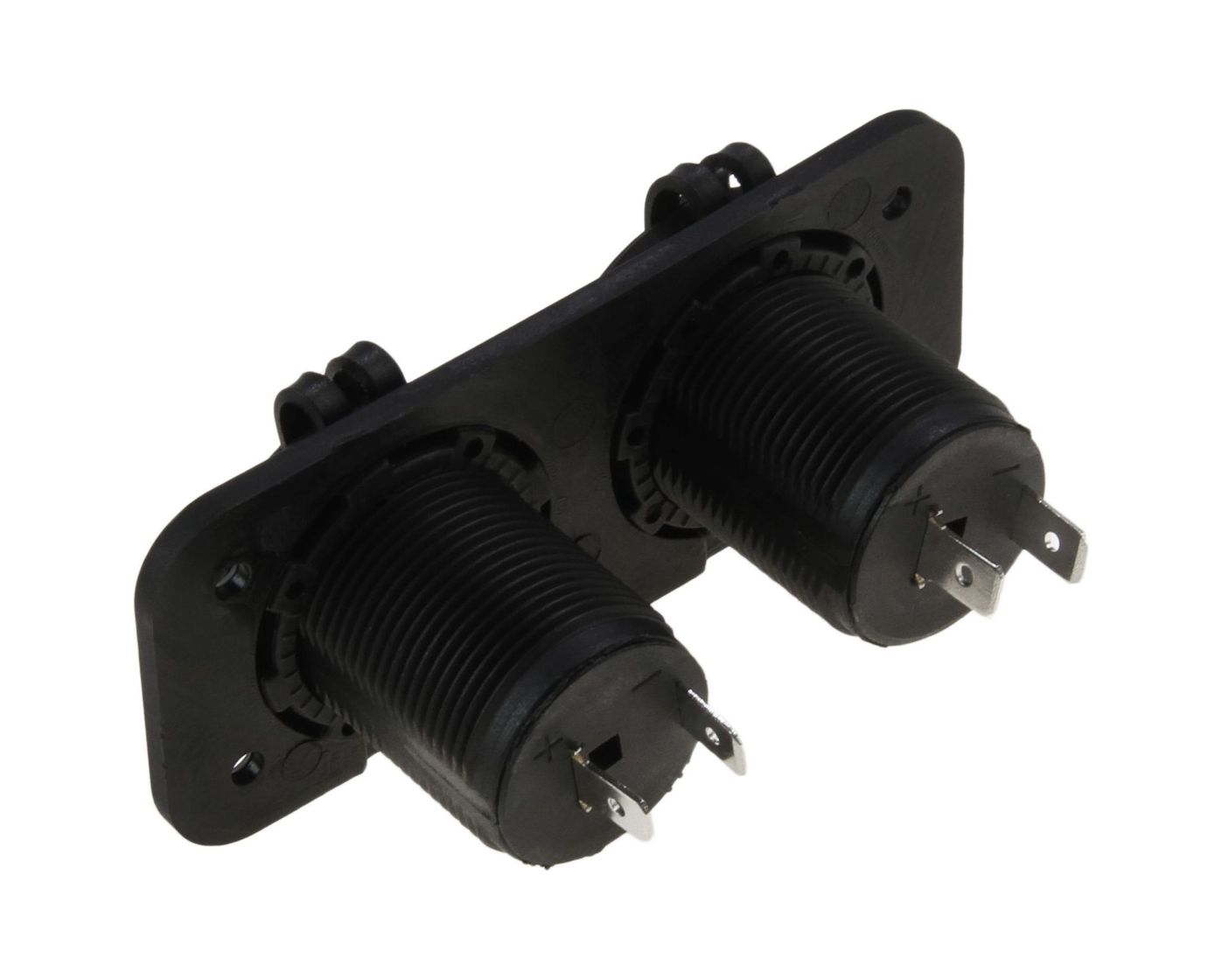 картинка Панель с двумя разъёмами прикуривателя