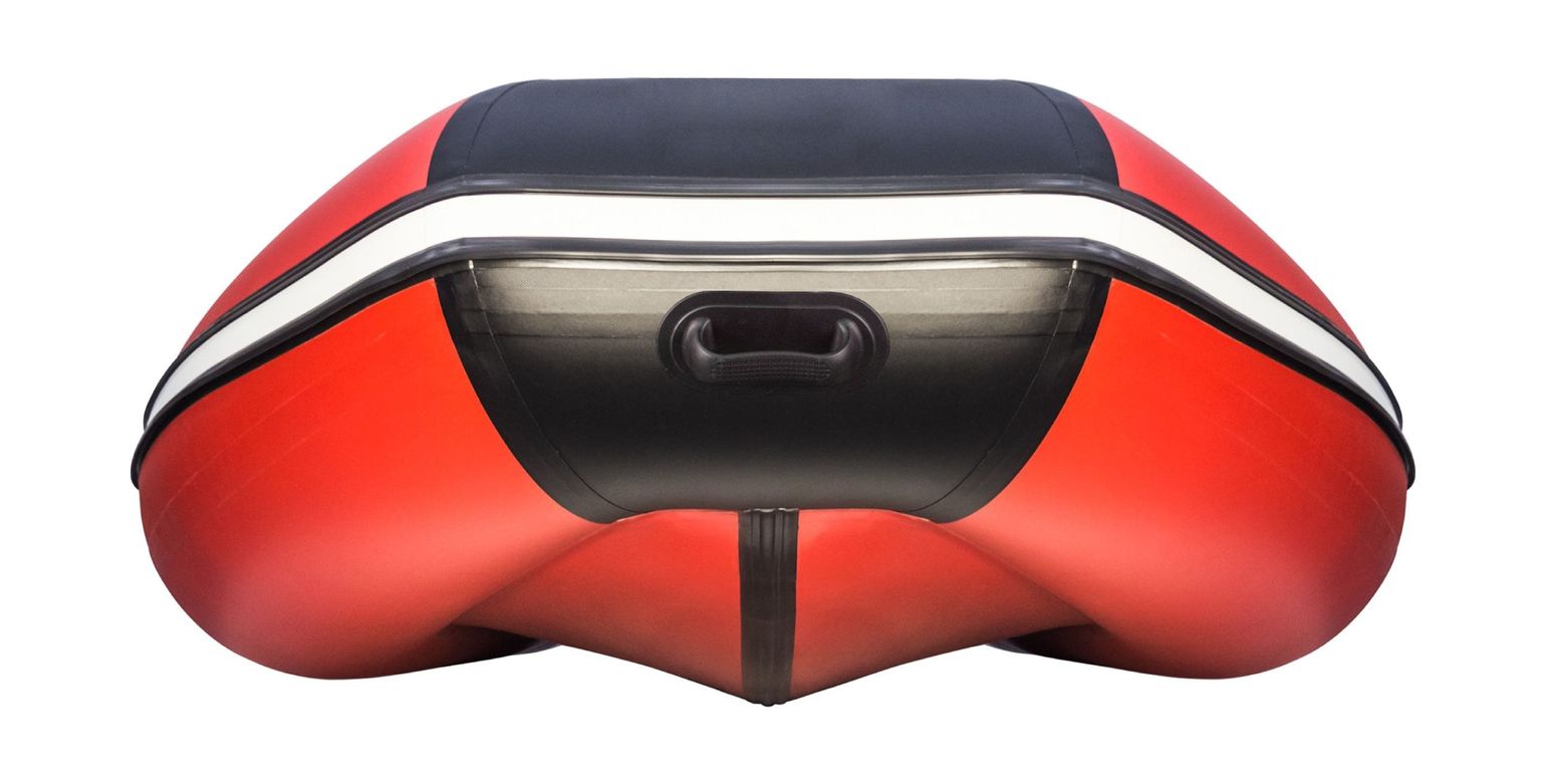 картинка Надувная лодка ПВХ, Ривьера Компакт 3600 НДНД Комби, красный/черный