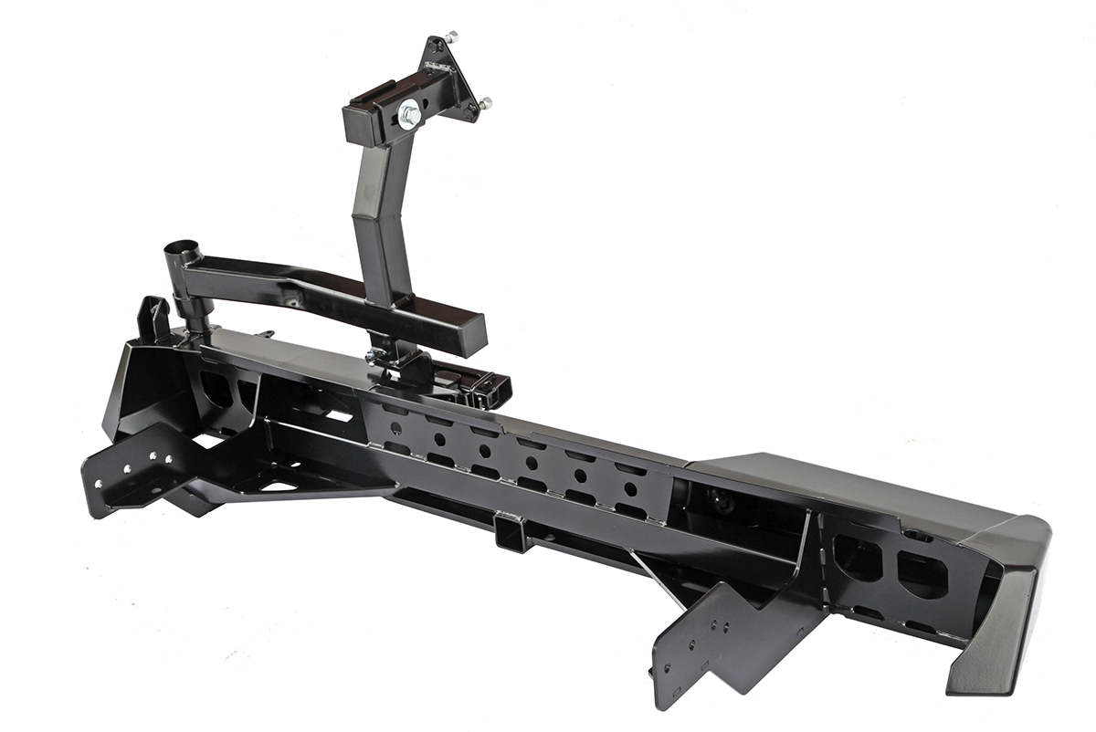 картинка Бампер задний РИФ Mitsubishi L200 2015+ с квадратом под фаркоп и калиткой