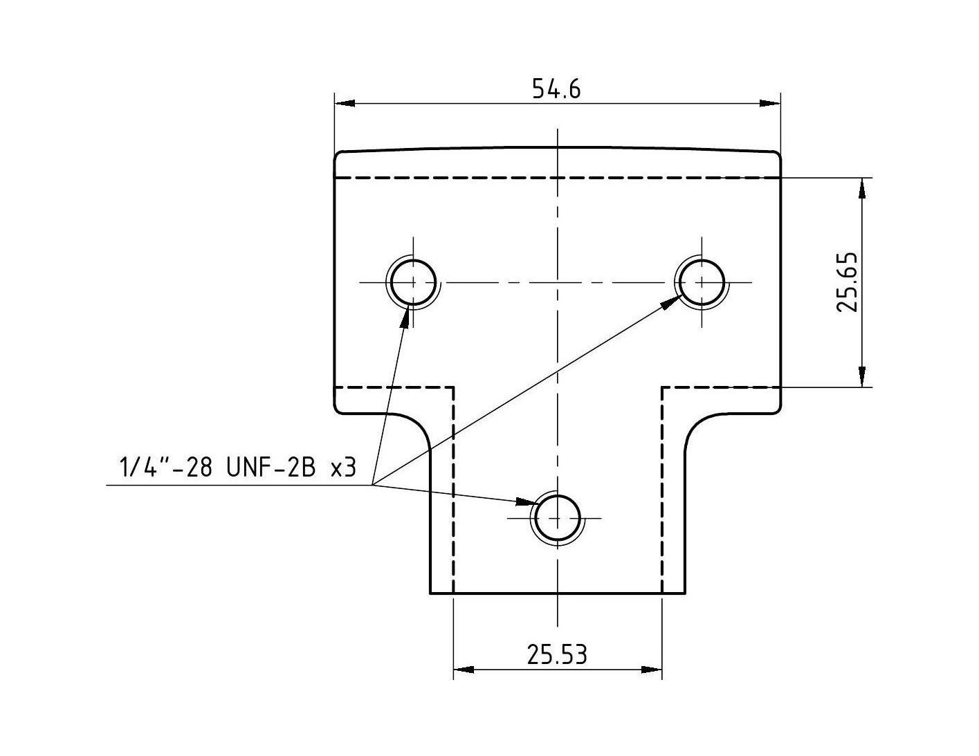 картинка Тройник леера 1"(25,4 мм), 90 град