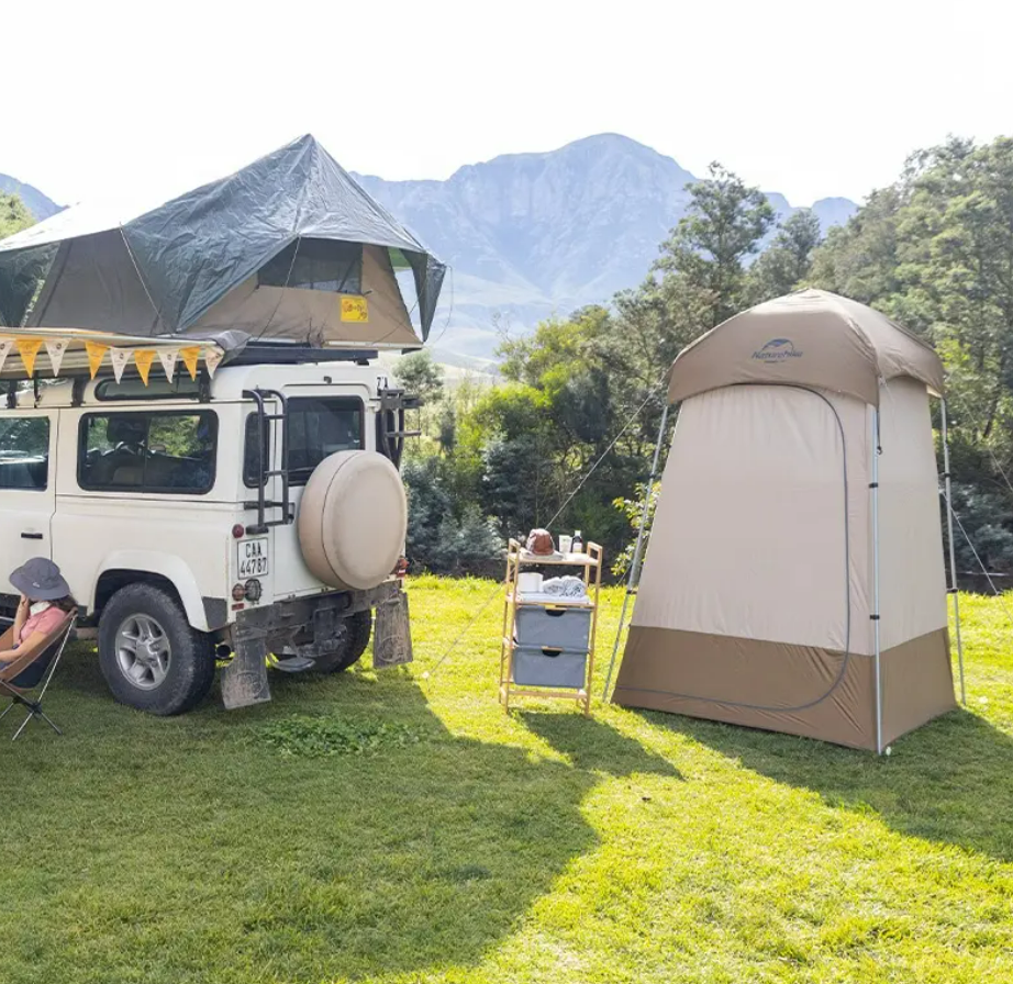 картинка Палатка Naturehike душ-туалет, алюминиевый каркас,  коричневый