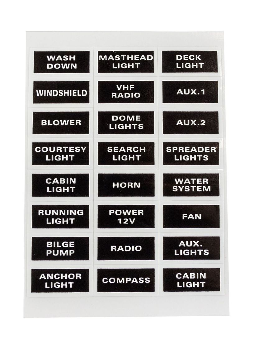 картинка Панель бортового питания 4 переключателя, автоматы