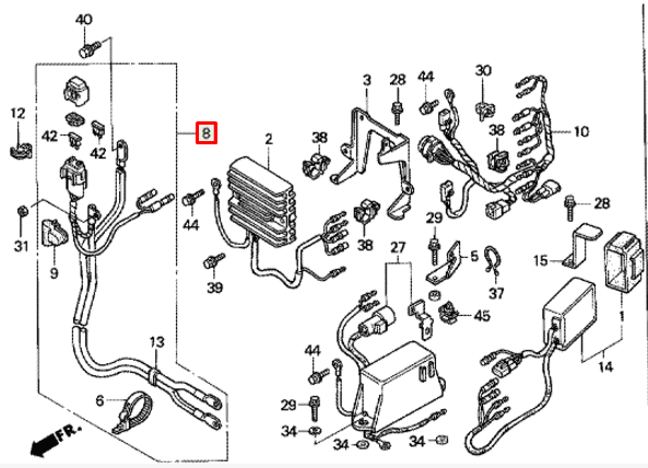 картинка Питающие провода Honda 35-50 (32410-zv5-820)