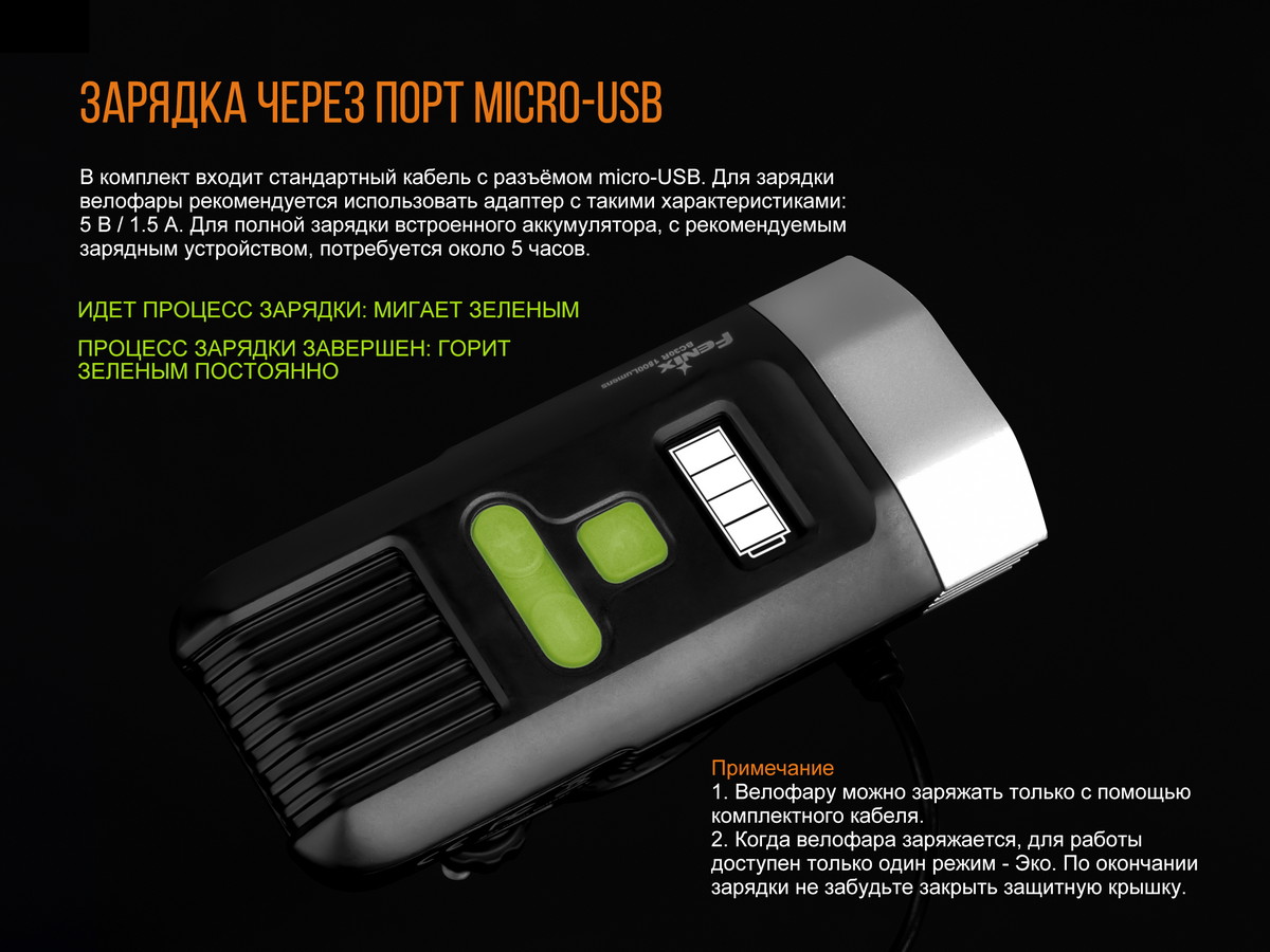 картинка Велофара Fenix BC30R 2017