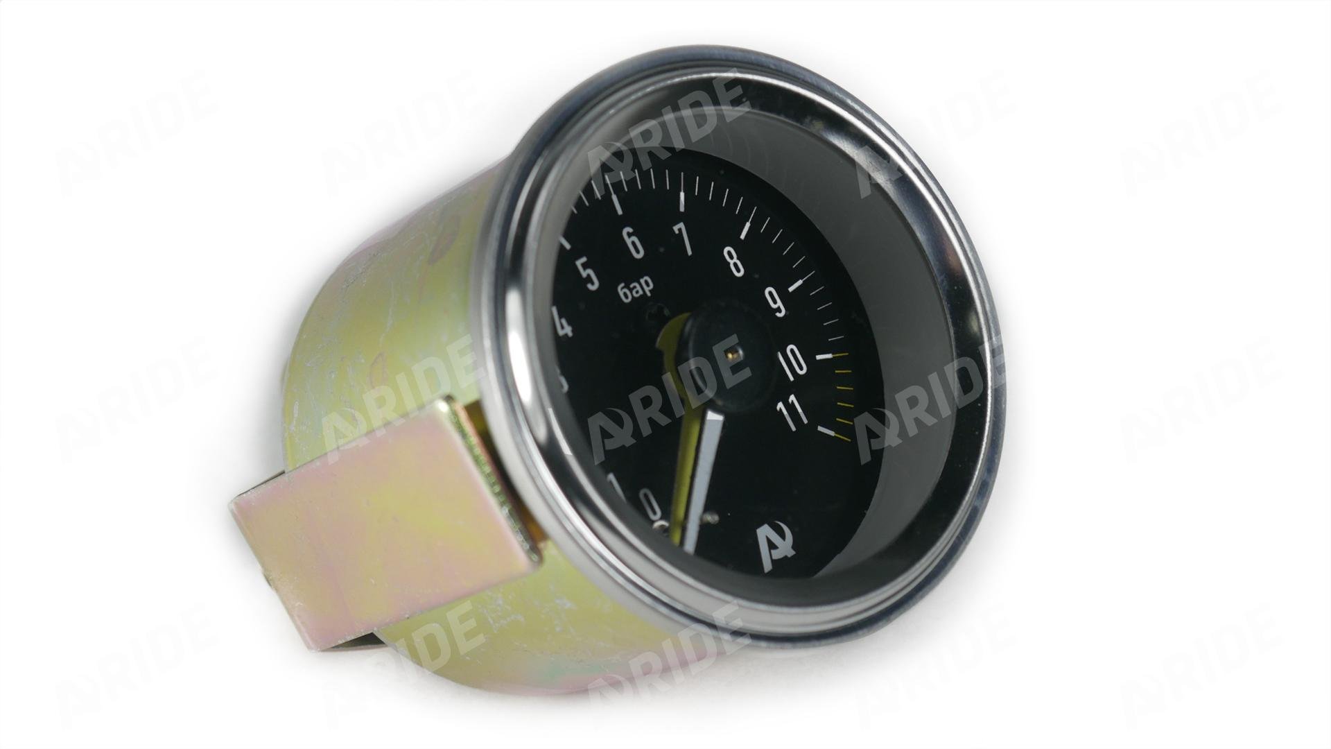 картинка Манометр ARIDE 53 мм, 2х11 бар (160 PSI), 2", черный