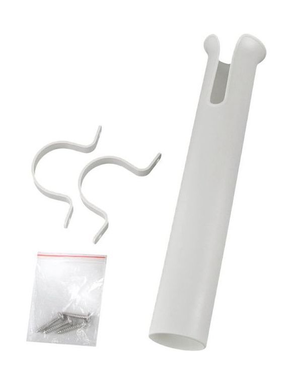 картинка Держатель спиннинга белый с кронштейнами в комплекте