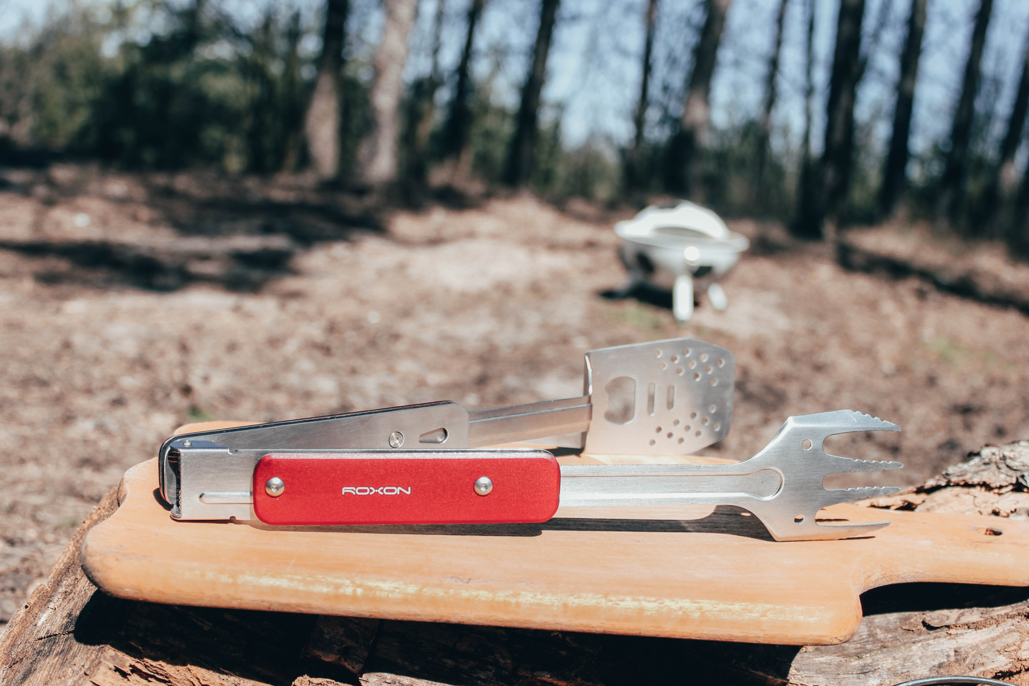 картинка Компактный мини набор для барбекю Roxon (красный) S602R