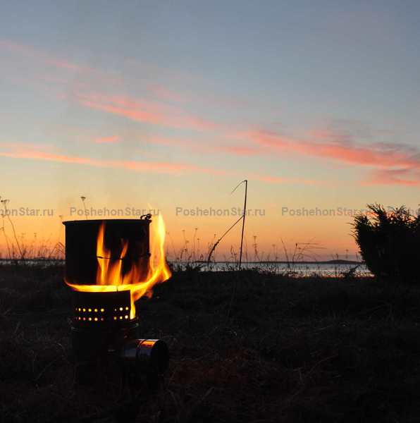 картинка Турбо-печка PoshehonStar из нержавейки PS1500T 1.5л