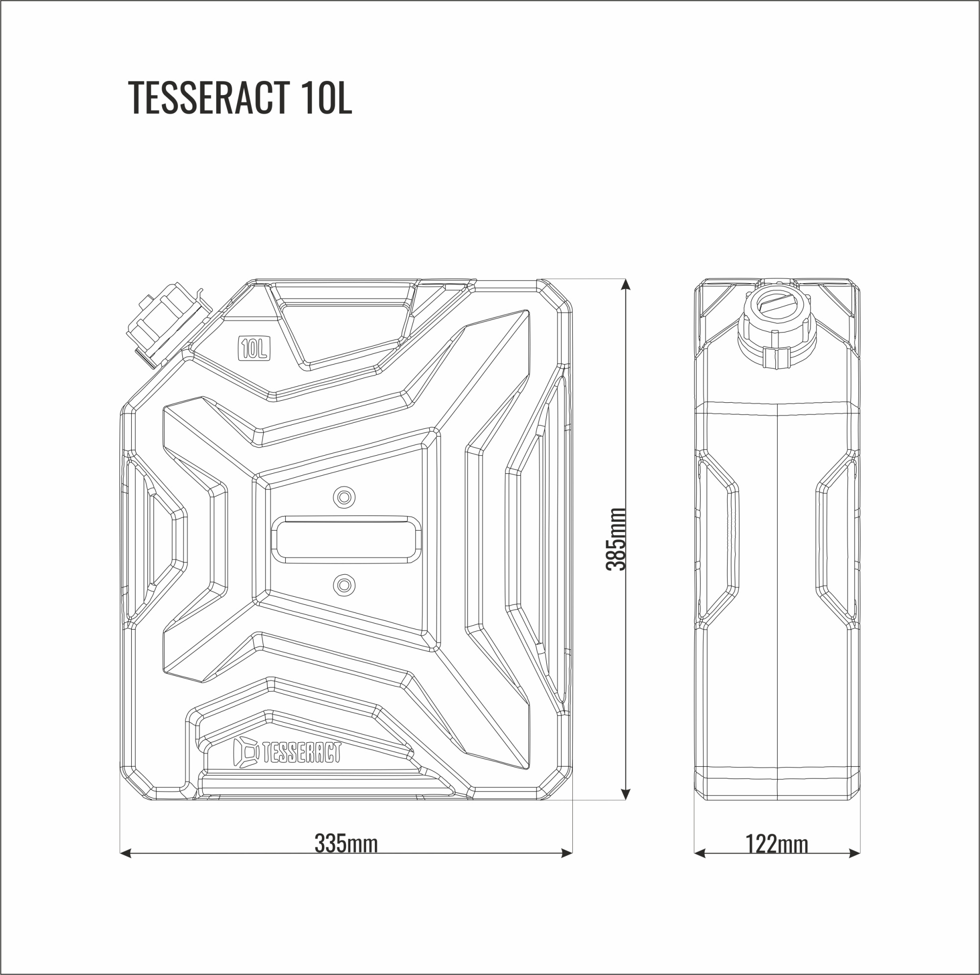 картинка Канистра Tesseract 10л хаки