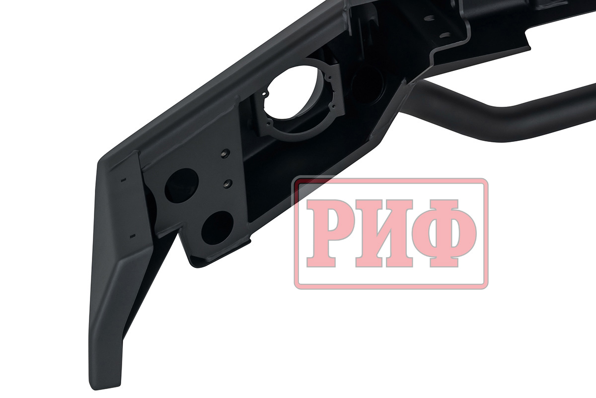 картинка Бампер силовой передний ГАЗ Соболь NN штатные фары, с дугой, стандарт