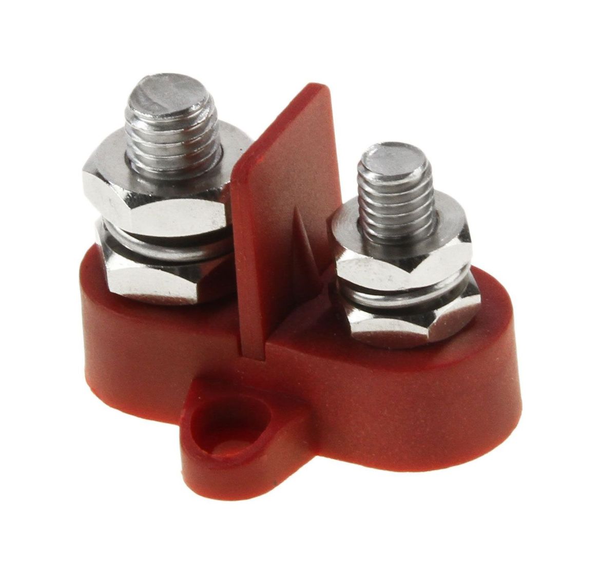 картинка Клемма-штифт двойная с перегородкой, M8M10, красная