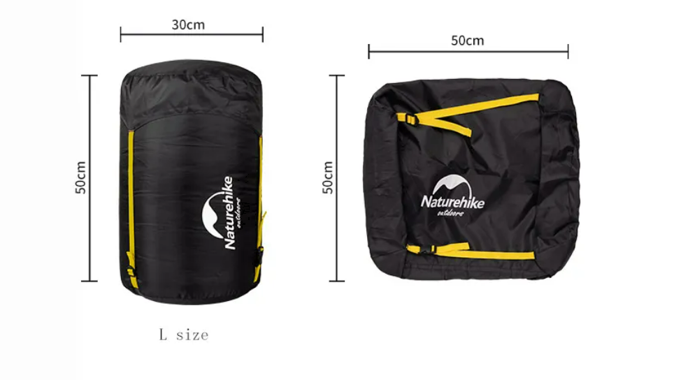 картинка Мешок компрессионный Naturehike, черный, размер L