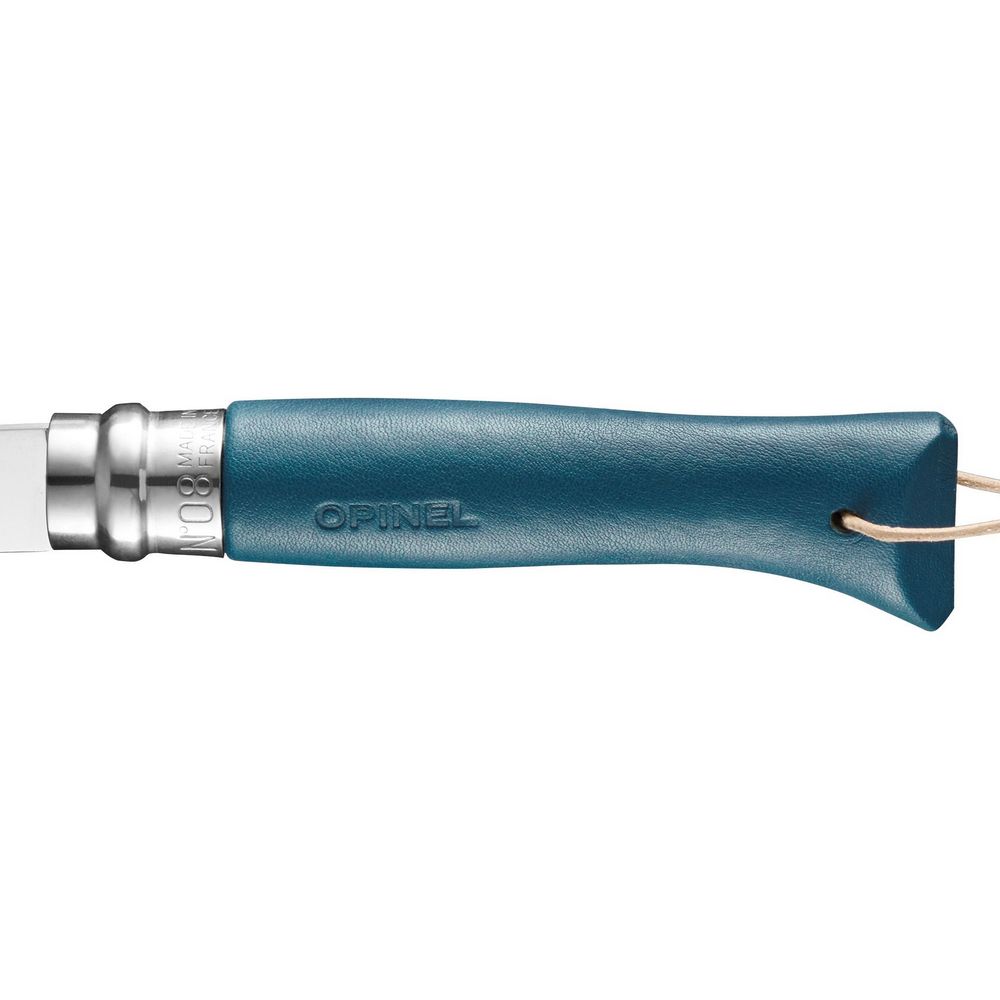 картинка Нож Opinel №8, нержавеющая сталь, синий, лимитированная, 001977