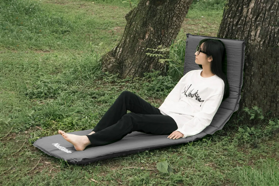 Коврик самонадувающийся Naturehike, 200х63х5 см, темно-серый