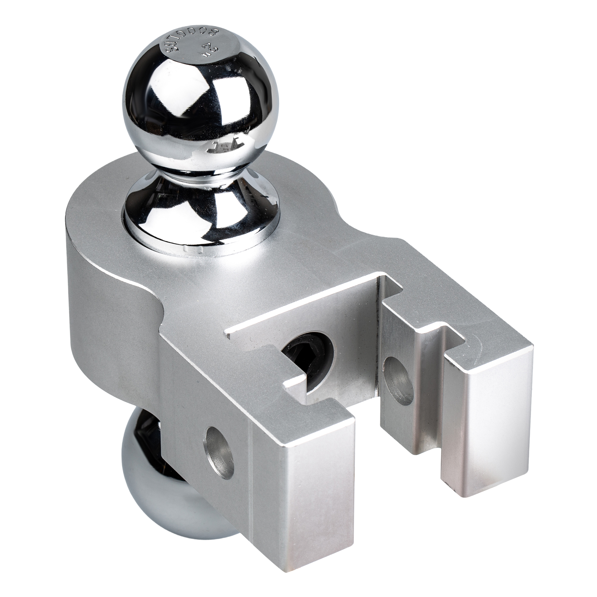 картинка Фаркоп с регулировкой высоты на 8 дюймов алюминивый с 2-мя шарами, 2" и 2-5/16" под квадрат, с двумя фиксаторами.