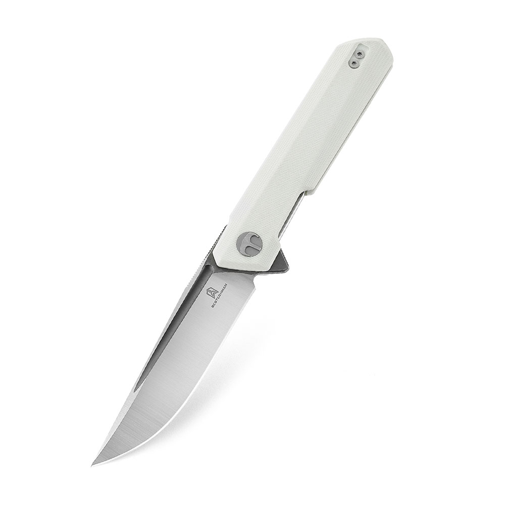 картинка Нож Bestechman Dundee сталь D2, рукоять G10 белая