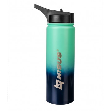 картинка Термобутылка NISUS 530ML три крышки (синий/бирюзовый)