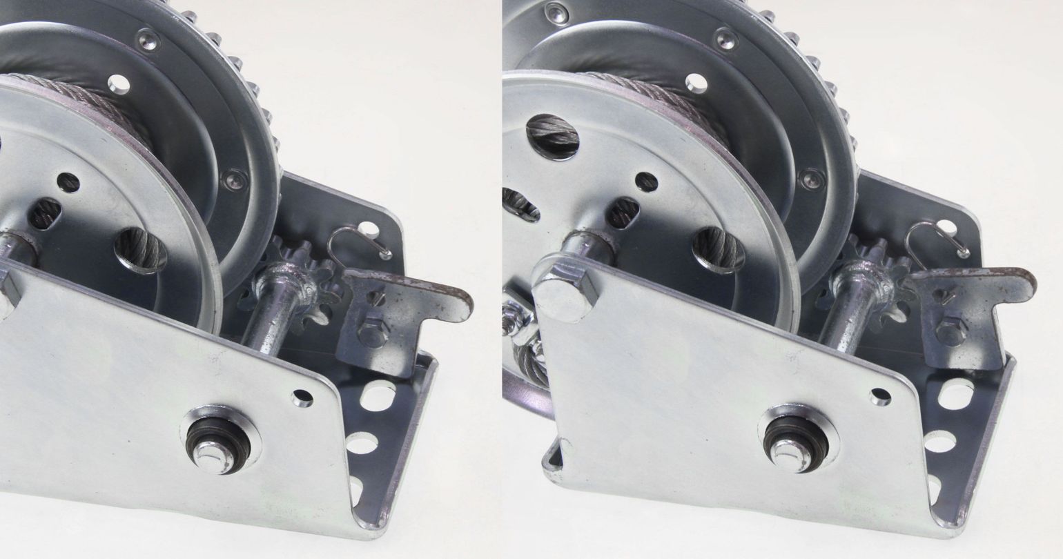 картинка Лебедка для прицепа 1000 lbs (455 кг) с тросом