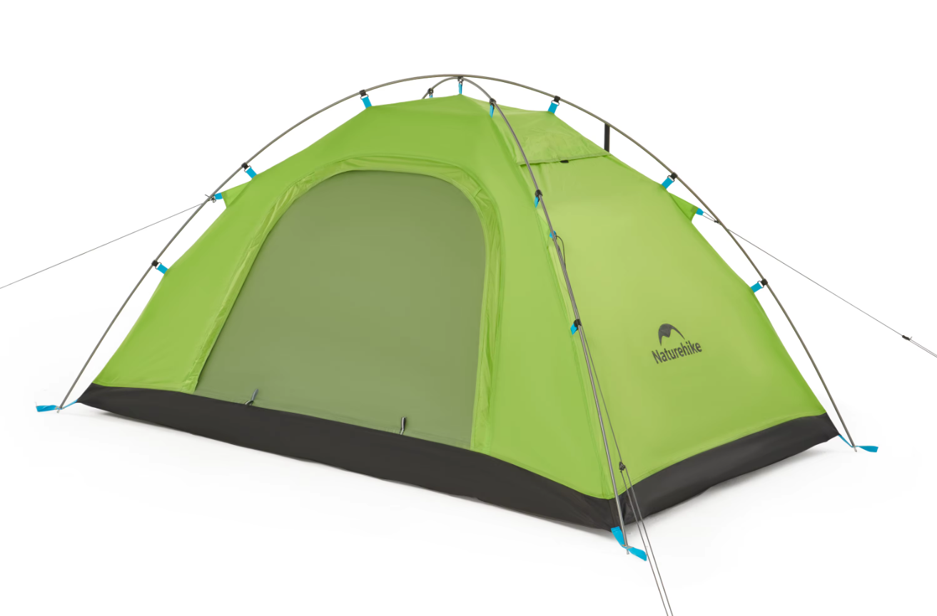 картинка Палатка Naturehike P-Series NEW 2-местная, алюминиевый каркас, зеленая