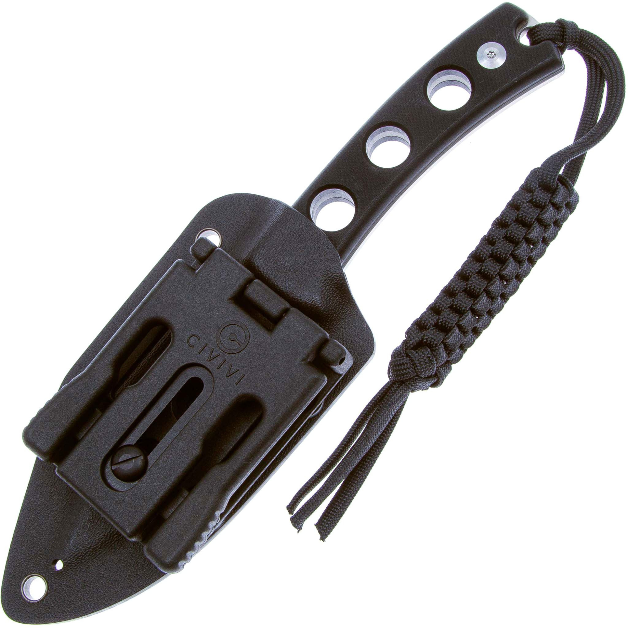 картинка Нож SENCUT Fixed Blade Waxahachie 9Cr18MoV Steel Satin Handle G10 Black