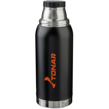 картинка Термос ТОНАР 1000 мл. Черный (2 крышки-кружки) с чехлом