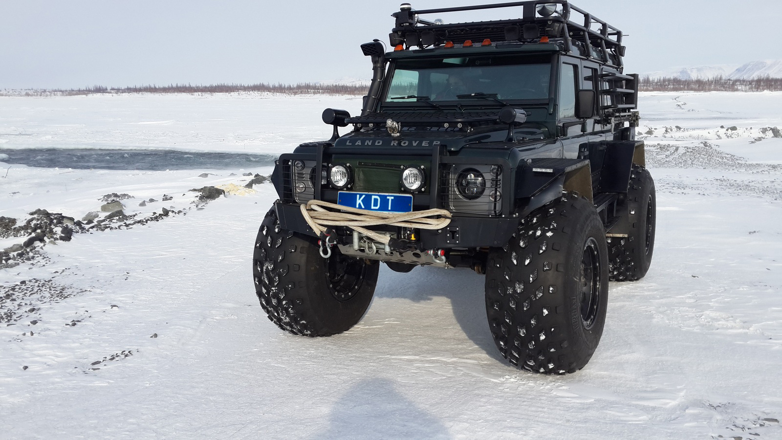 картинка Передний силовой бампер со съёмным кенгурином - Land Rover Defender 90/110
