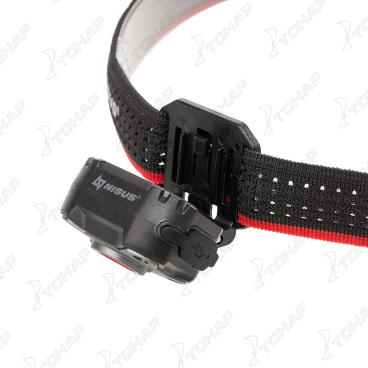 картинка Фонарь налобный NISUS PRO 670 LM, IPX5, USB