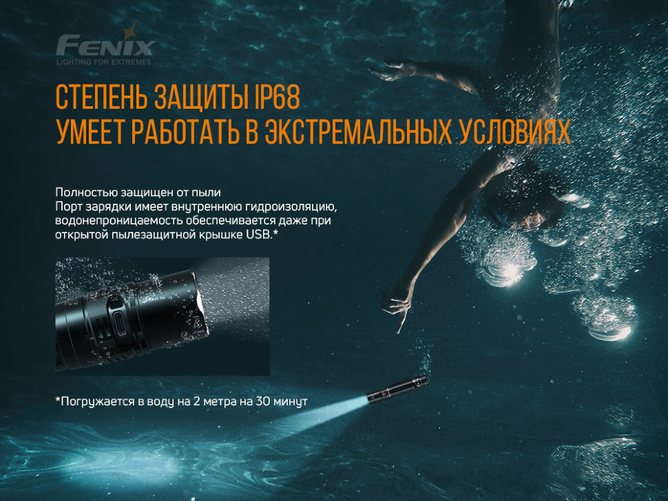 картинка Набор Fenix PD36R LED Flashlight+E01 V2.0