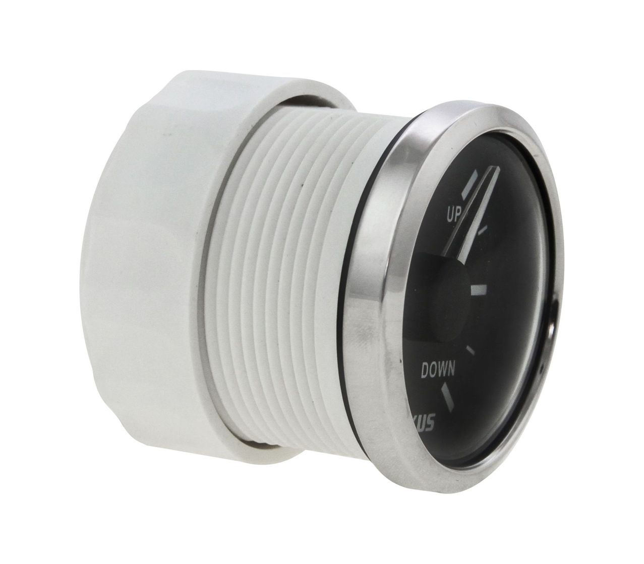 картинка Трим-указатель Suzuki, черный циферблат, нержавеющий ободок, д. 52 мм