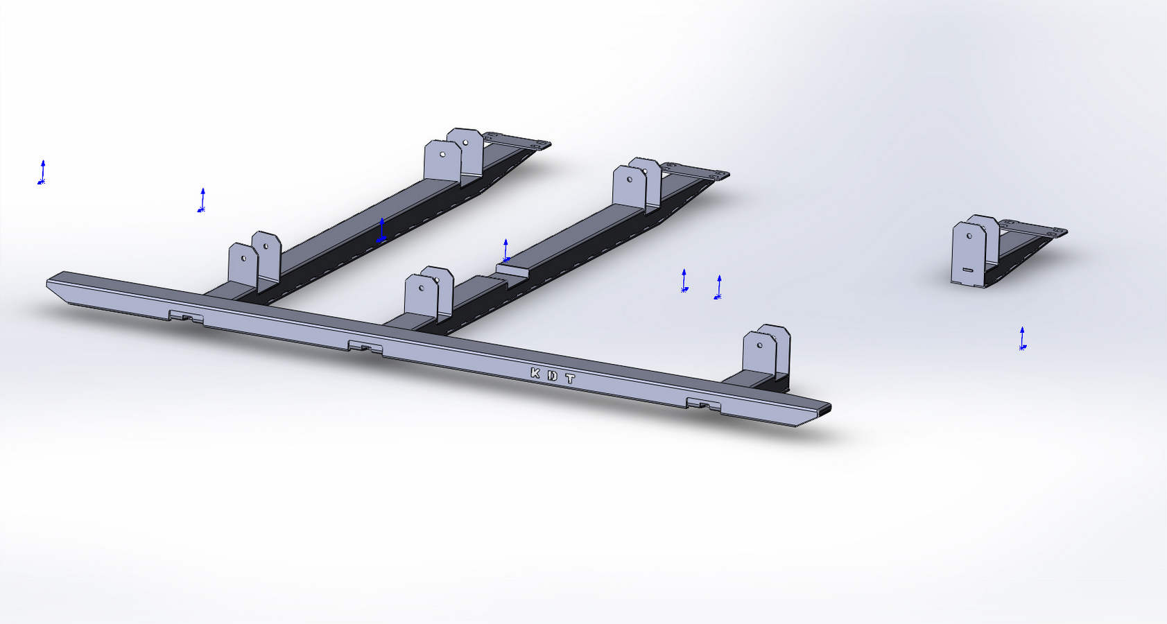 картинка Пороги силовые KDT для Toyota Tundra II поколения
