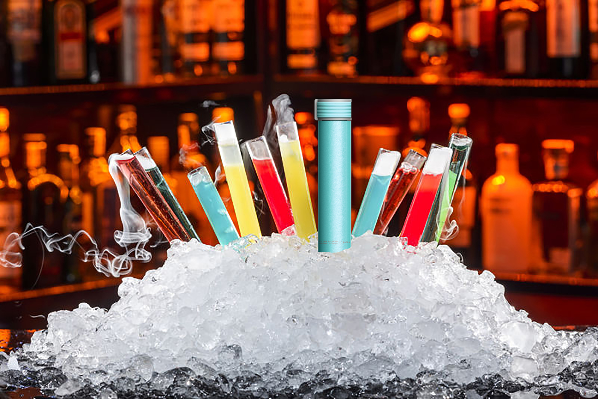 картинка Термос SKINNY MINI, 230 мл, бирюзовый