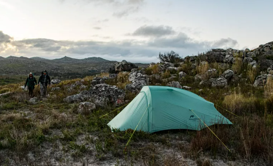 картинка Палатка Naturehike Outdoor 2-местная, алюминиевый каркас, сверхлегкая, голубой