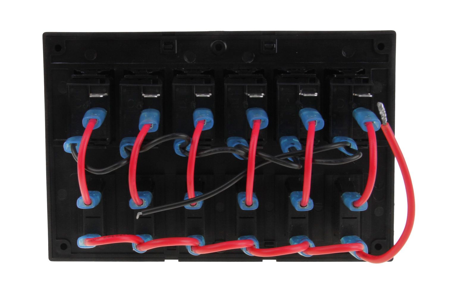 картинка Панель бортового питания 6 переключателей, предохранители