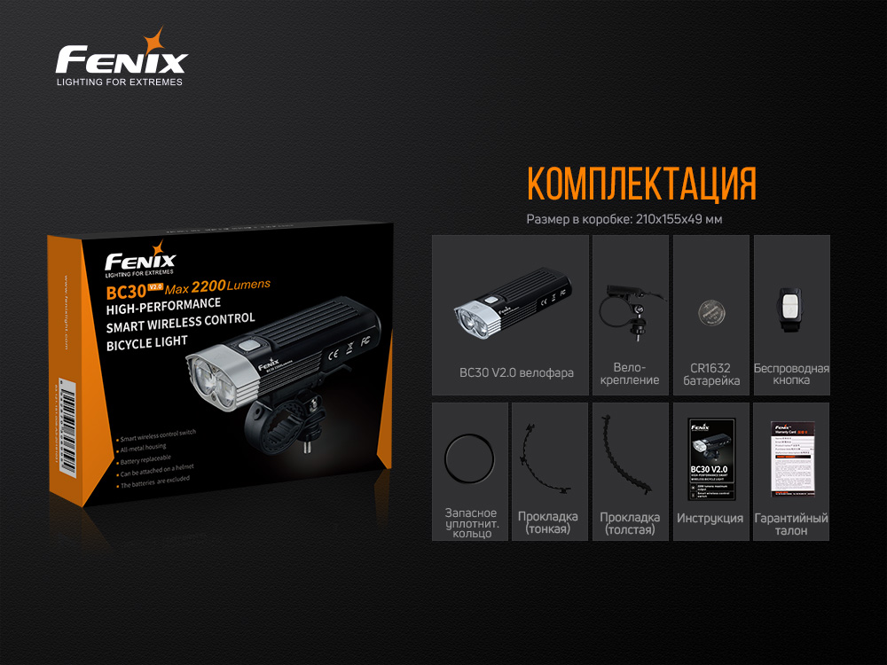 картинка Велофара Fenix BC30V20