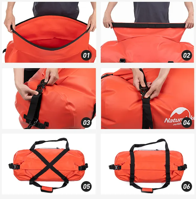 картинка Гермосумка Naturehike 60 л ПВХ (красная)