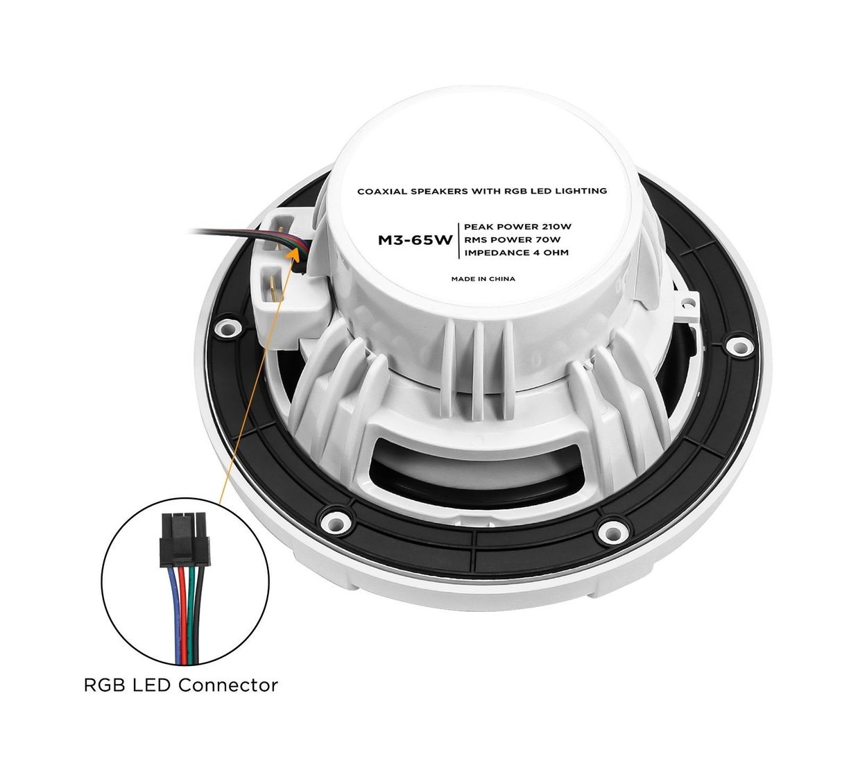 Морская акустика MRM3-65W 6,5" с RGB, Marine Rocket