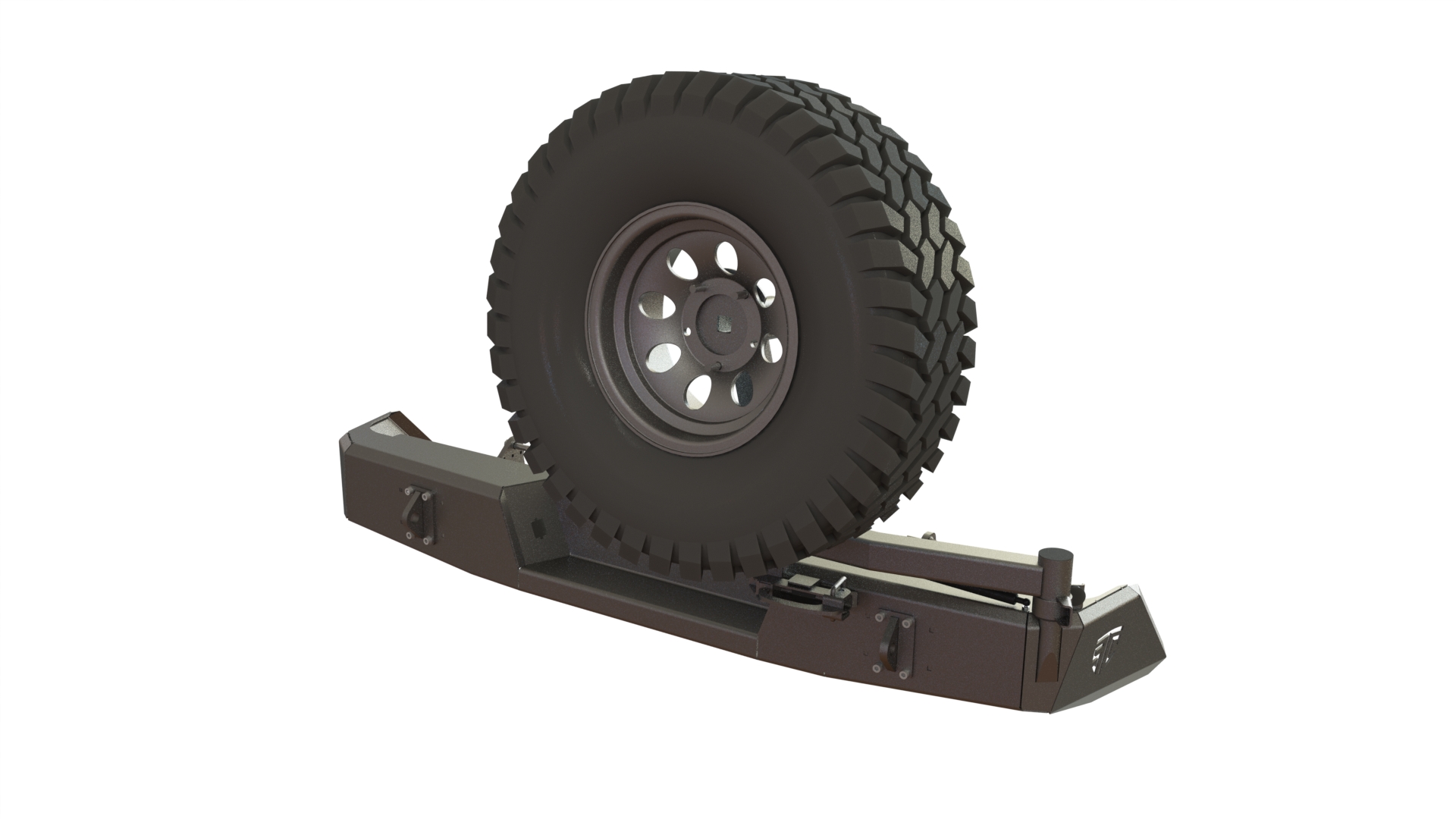 картинка Бампер силовой задний Toyota Tundra 2013-2021 калитка справа