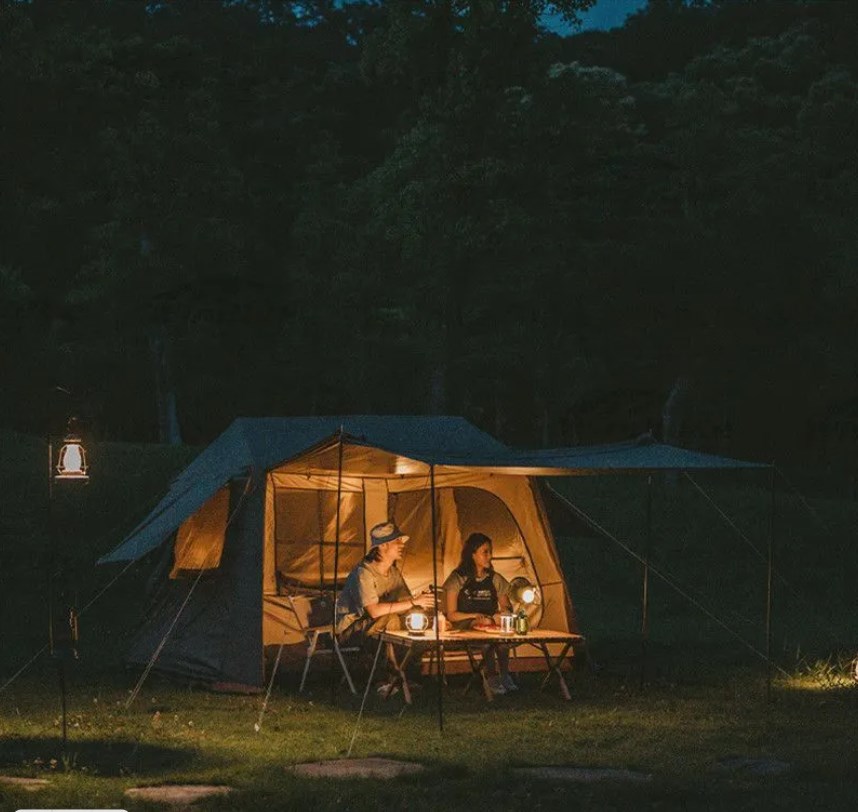 картинка Палатка Naturehike Village 6.0 II поколения 4-местная, коричневая