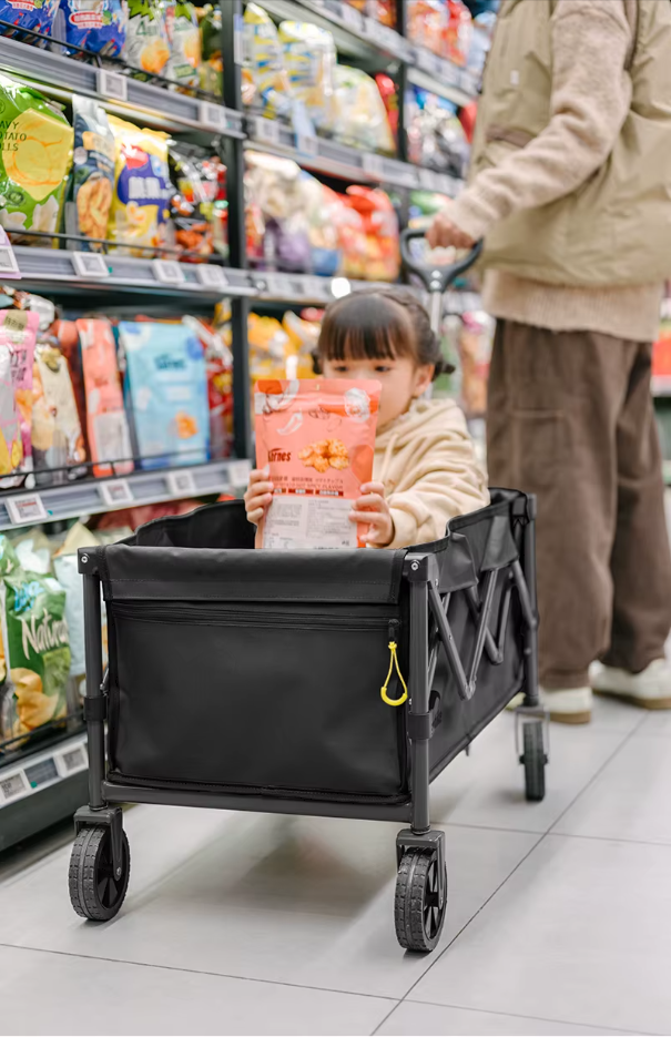 картинка Тележка туристическая Naturehike Light 80х43х90 см, 110 л, черная