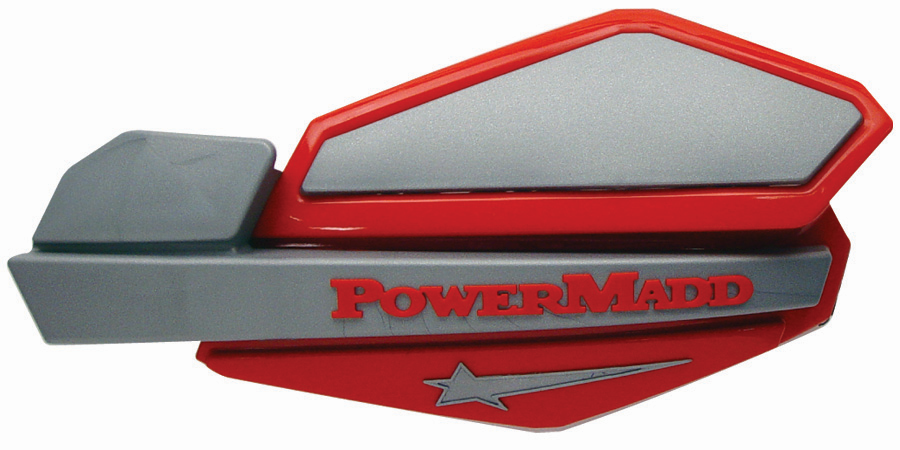 Ветровые щитки для квадроцикла "PowerMadd" Серия Star, красный/серебристый