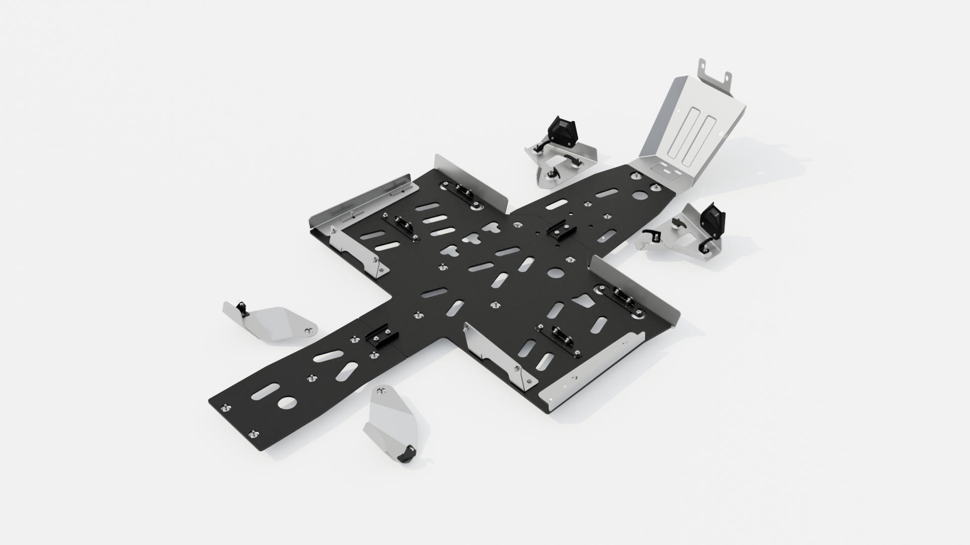 картинка Комбинированная защита днища  PathCross 650/850/1000, 2024-2025 (HDPE + AL)