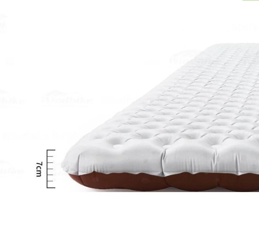 картинка Коврик надувной Naturehike 196х64х7 см, серебристый карбон