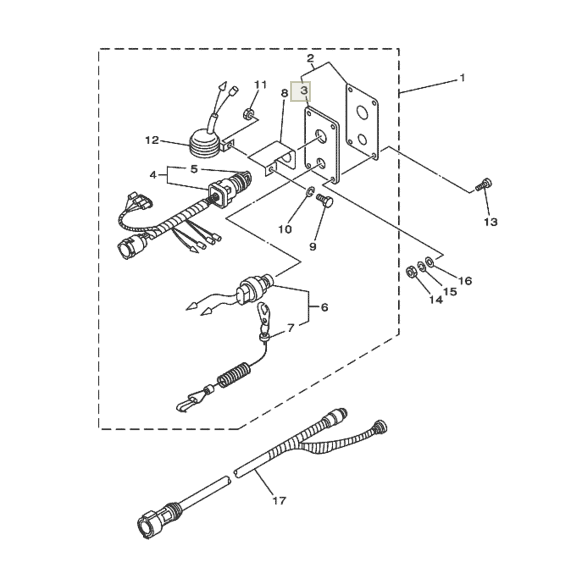 картинка Плата панели зажигания Yamaha (6R5-82588-01) (Yamaha)