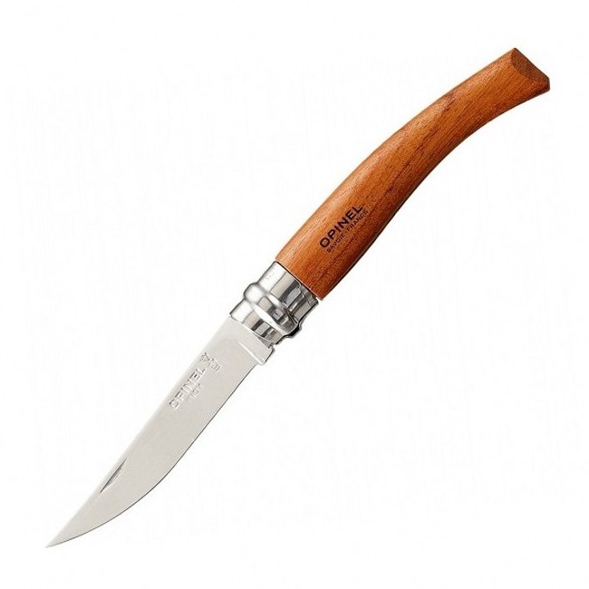 картинка Нож филейный Opinel №8, нержавеющая сталь, рукоять бубинга, 000015