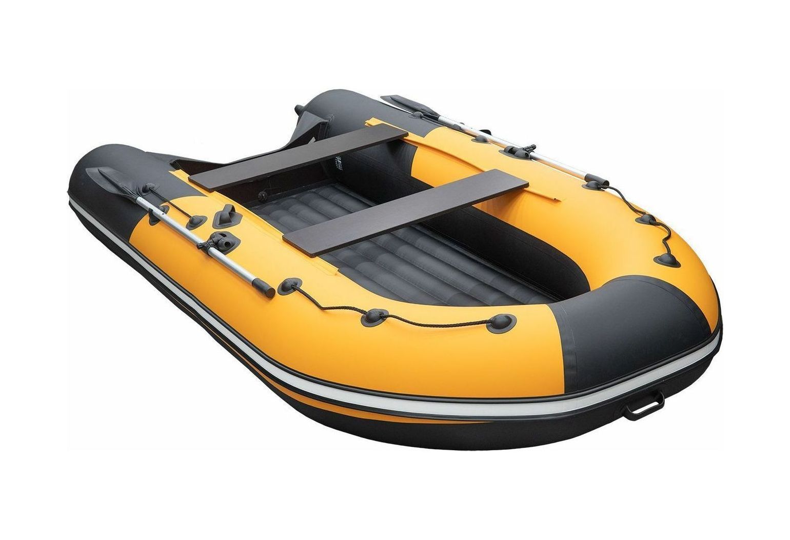 картинка Надувная лодка ПВХ, Ривьера Компакт 3600 НДНД Комби, оранжевый/черный