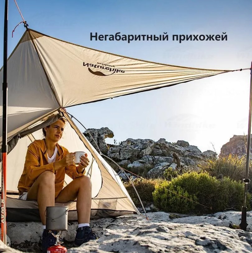 картинка Палатка Naturehike VIK Si, 1-местная, алюминиевый каркас, белая