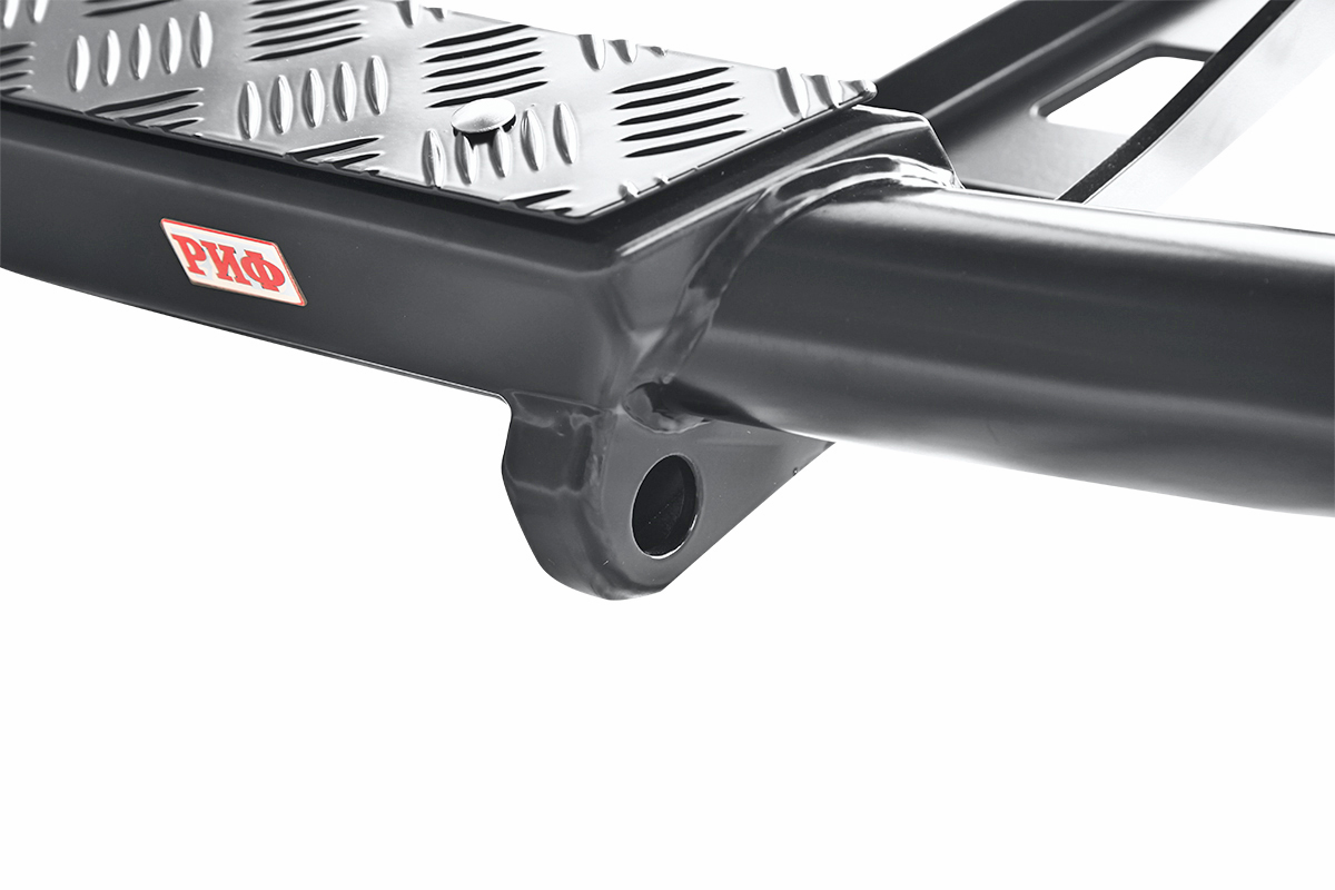 картинка Бампер задний РИФ Toyota Land Cruiser Prado 150 c квадратом под фаркоп