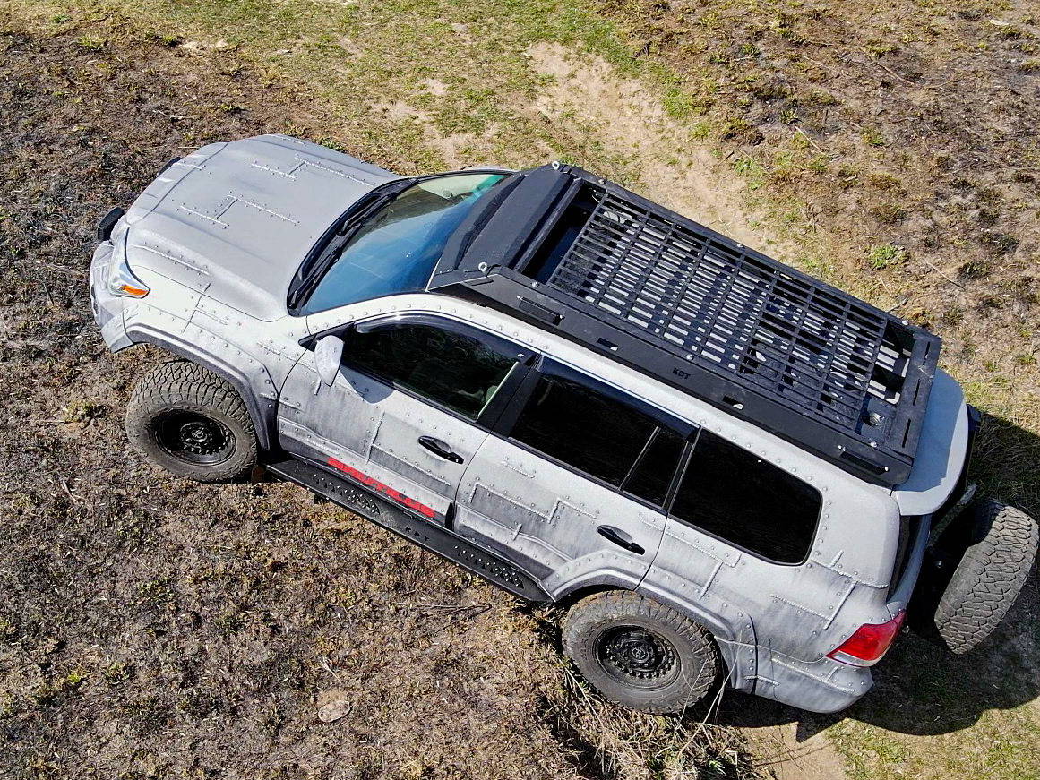 картинка Багажник-площадка алюминиевый (под канистры) - Toyota Land Cruiser 200