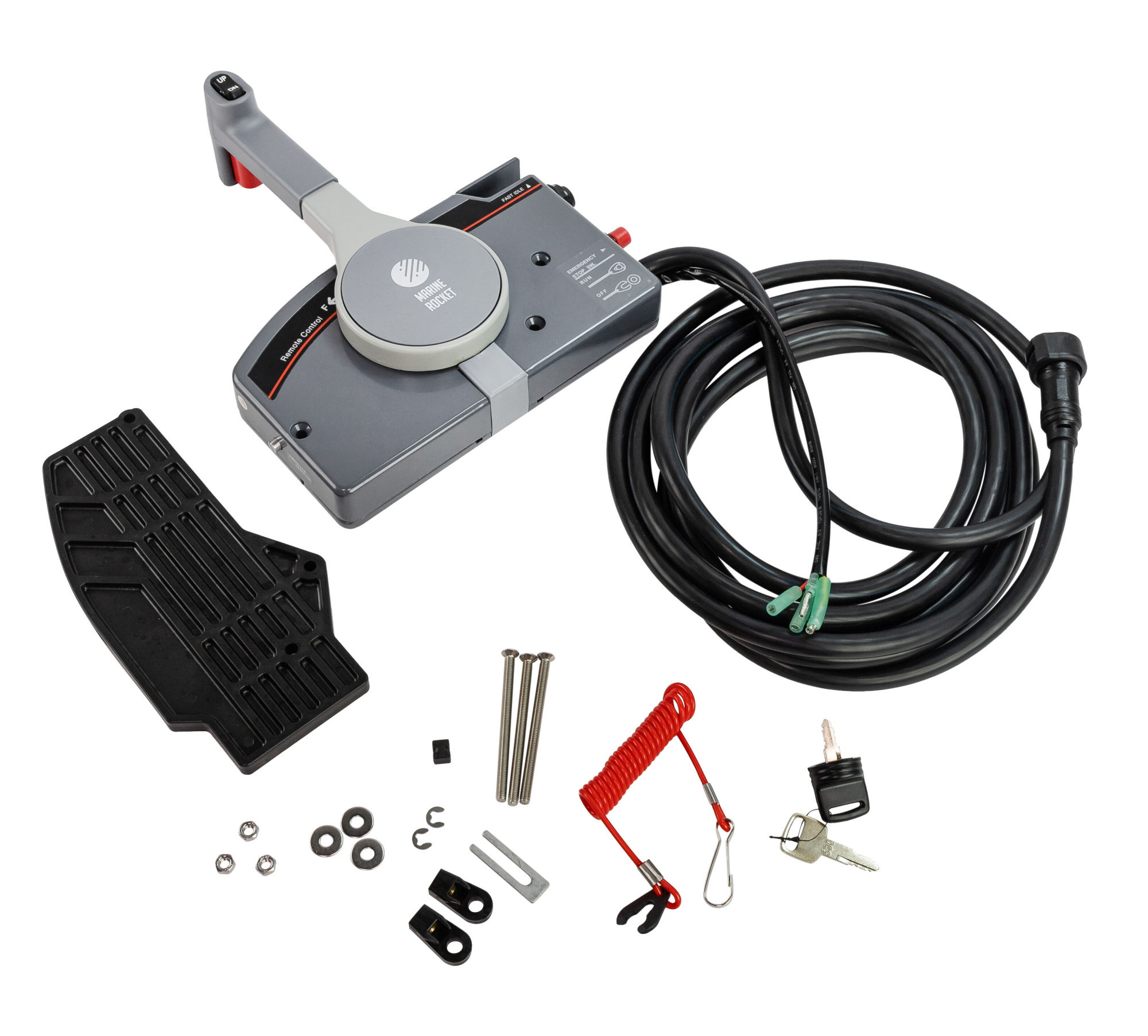 картинка Дистанционное управление Yamaha 703 (С кнопкой гидроподъема) (Толкающая) (10Pin) (Marine Rocket)