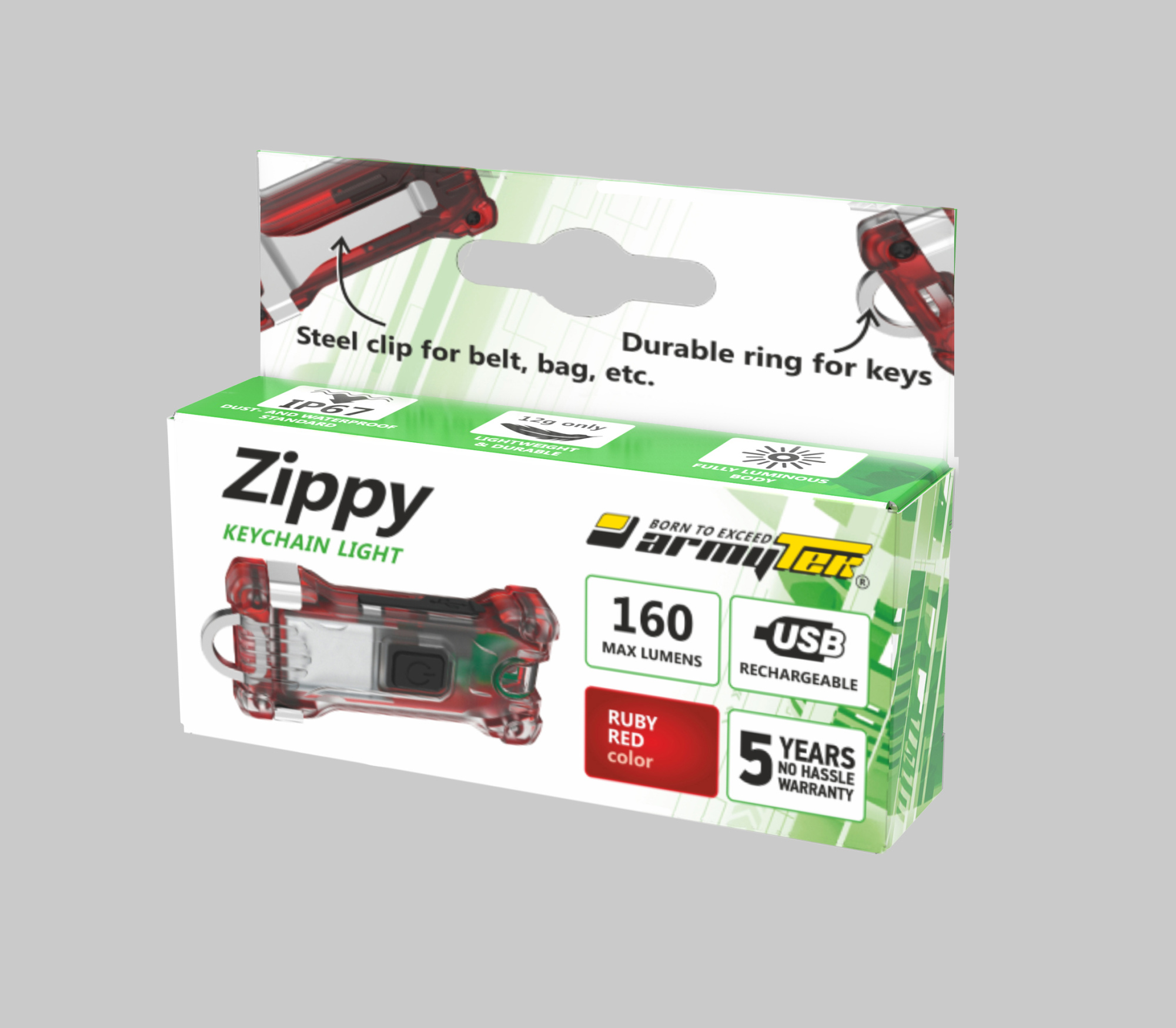 картинка Фонарь Armytek Zippy Красный
